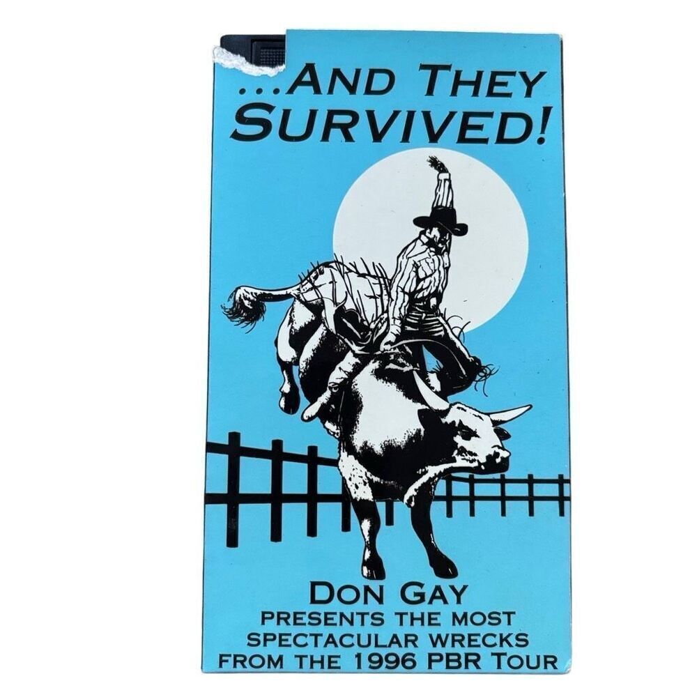 Don Gay …And They Survived! 1996 PBR Tour VHS Tape *Rare*